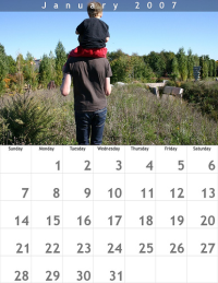 iPhotoプリントサービスの「カレンダー」